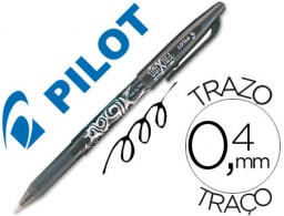 Bolígrafo Pilot Frixion borrable tinta negra